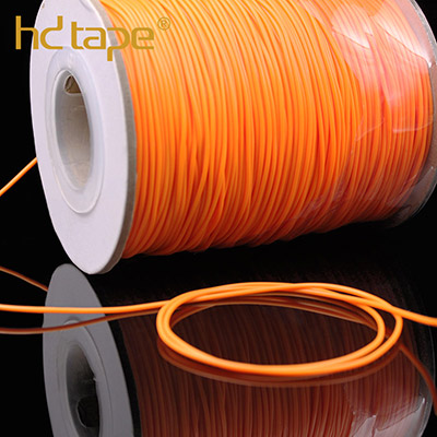 Orange 2mm TPU beading cord elastic